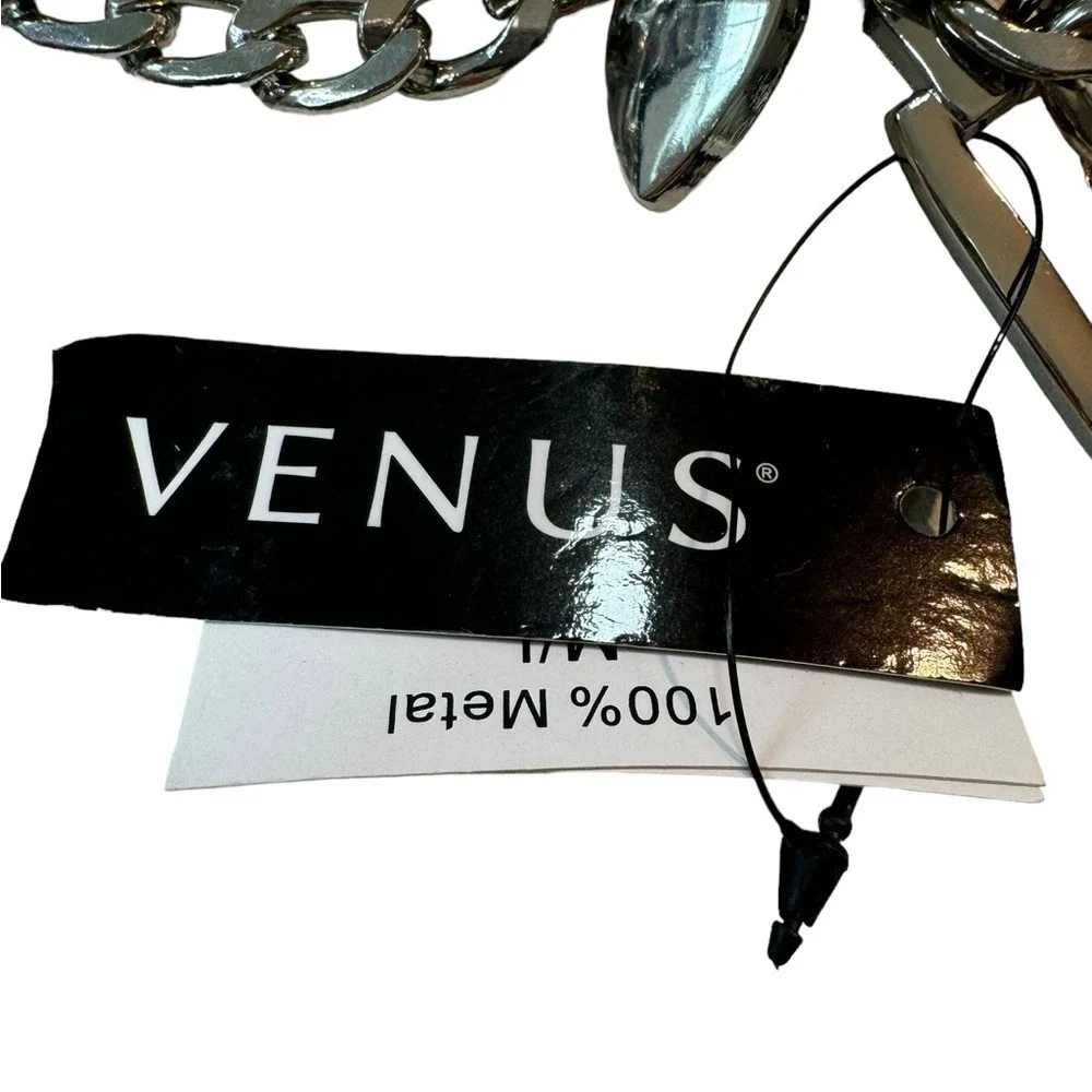 VENUS 3 Layer‎ Silver Tone Chain Link Belt